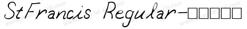 StFrancis Regular字体转换
